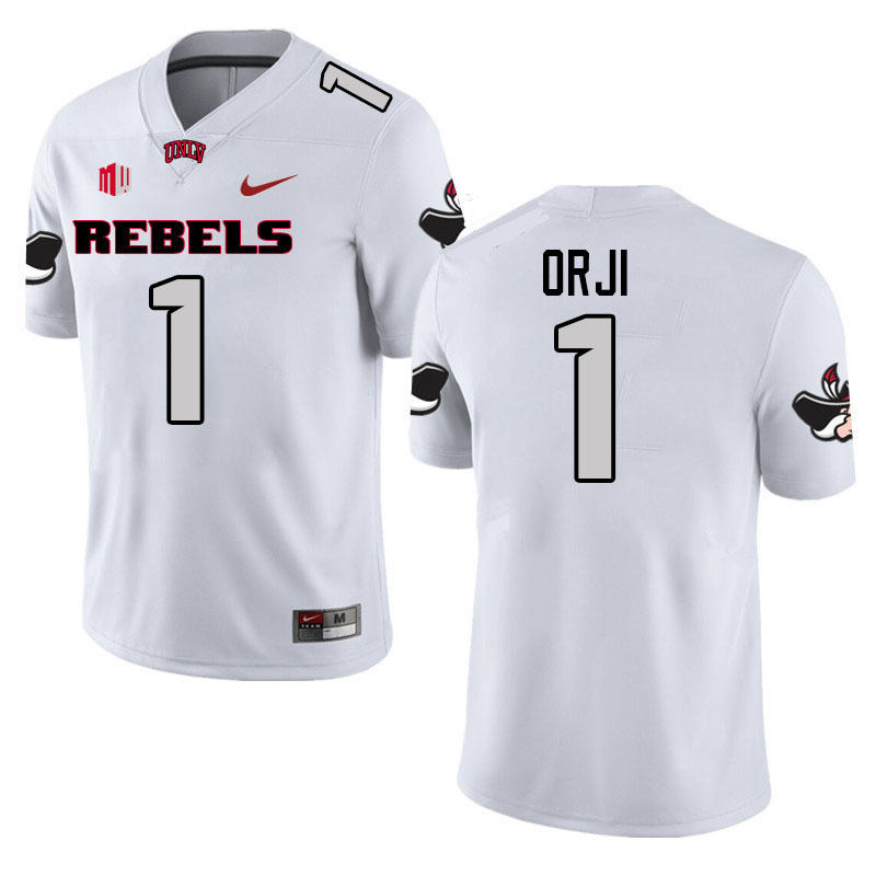 #1 Alex Orji UNLV Rebels College Football Jerseys-Retro White #1 Alex Orji UNLV Rebels College Football Jerseys-Retro White